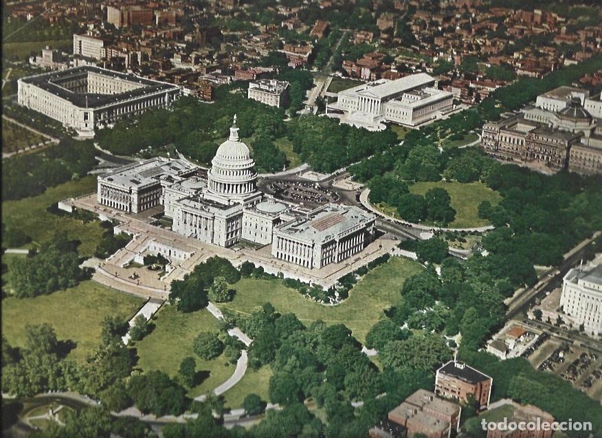 Postales: LAMINA 38690: Vista aerea de la Casa Blanca en Washington - VVAA