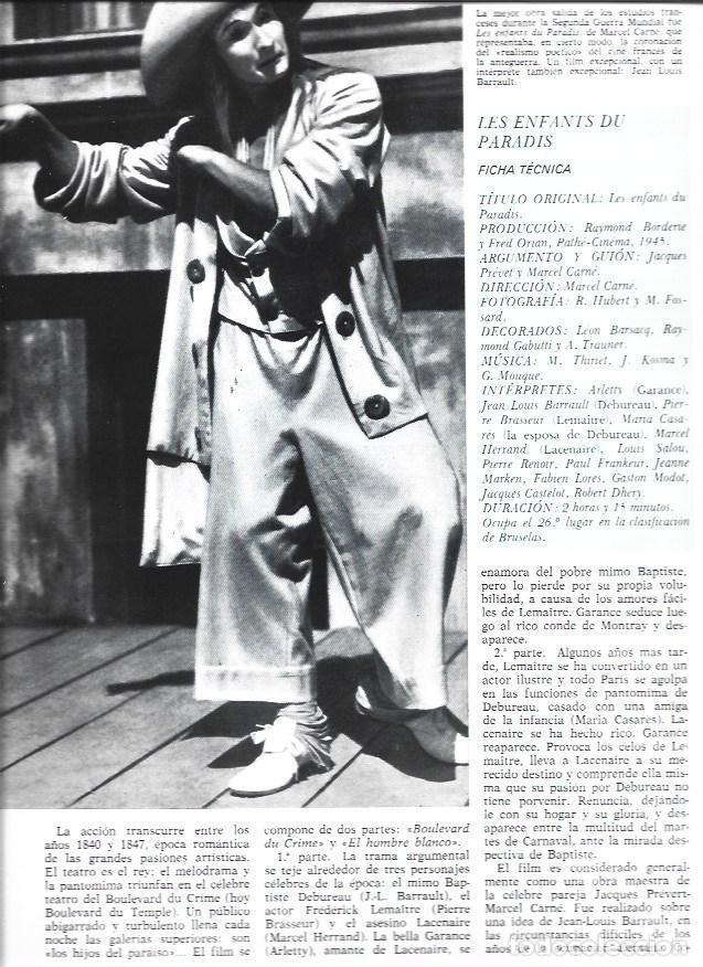 Cartoline: LAMINA 38215: Jean Louis Barrault en Les enfants du paradis - VVAA
