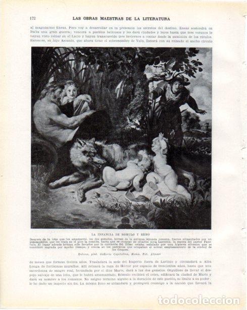 Cartoline: LAMINA V34253: La infancia de Romulo y Remo por Rubens - Guillermo de Boladeres