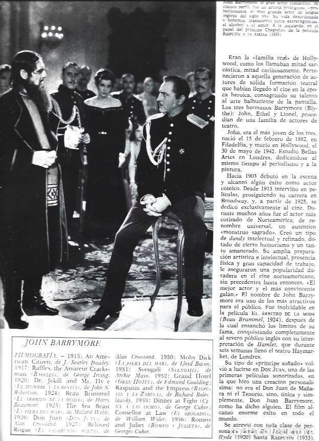 Postais: LAMINA 38255: John Barrymore en Rasputin y la Zarina - VVAA