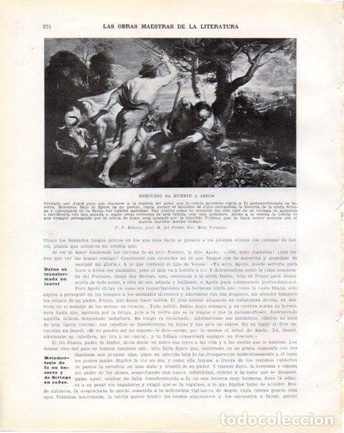 Postkarten: LAMINA V34277: Mercurio da muerte a Argos por Rubens - Guillermo de Boladeres