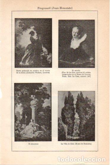 Postales: LAMINA V45945: Obras varias por J. H. Fragonard - Varios