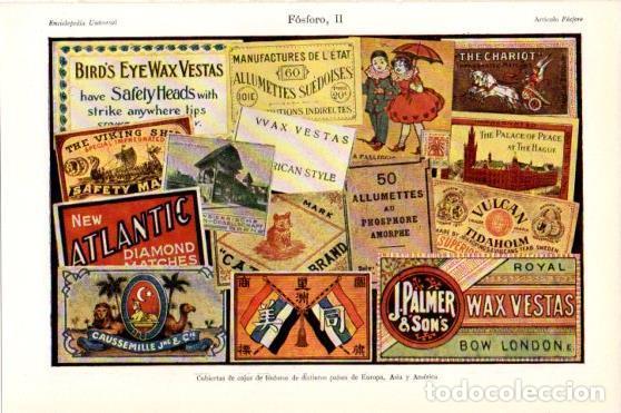 Postais: LAMINA V45922: Cajas de fosforos de Europa, Asia y America - Varios