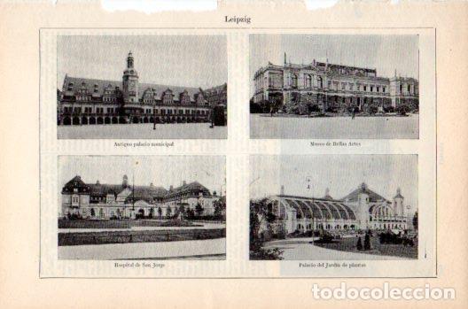 Postkarten: LAMINA V36240: Edificios varios en Leipzig - Varios