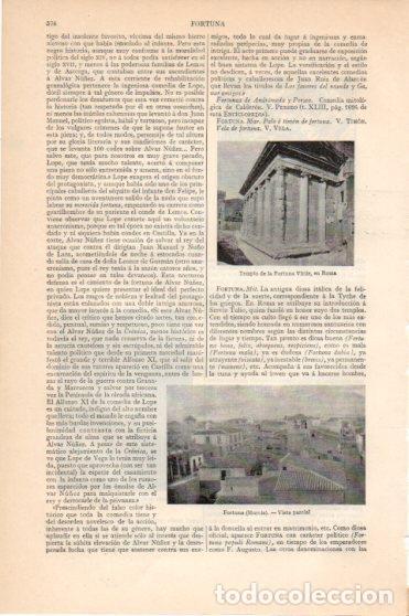 Postcards: LAMINA V45907: Templo de la Fortuna, Roma y vista de Fortuna en Murcia - Varios