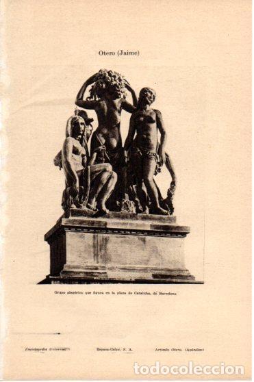 Postkarten: LAMINA V46136: Grupo alegorico por Jaime Otero, Barcelona - Varios