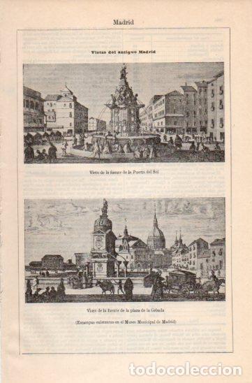 Cartoline: LAMINA V35849: Vistas del antiguo Madrid - Varios
