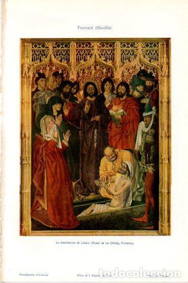 Postales: LAMINA V46021: La resurreccion de Lazaro por N. Froment - Varios