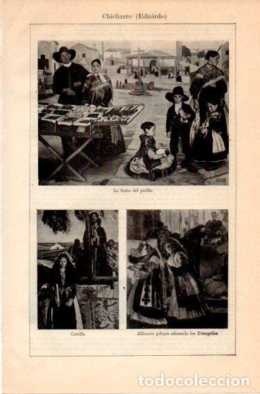 Cartoline: LAMINA V46803: Obras por Eduardo Chicharro - Varios