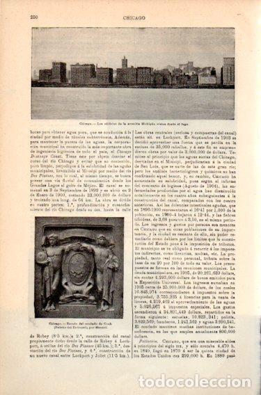 Postais: LAMINA V46793: Edificios de la avenida Michigan en Chicago - Varios