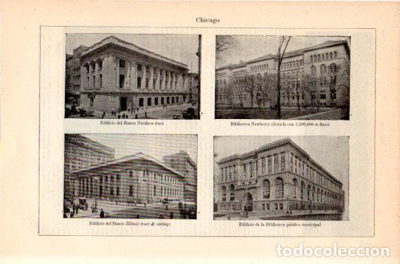 Postcards: LAMINA V46779: Edificios en Chicago - Varios