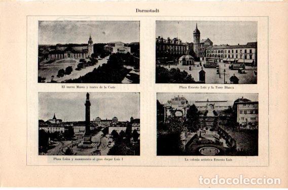 Postkarten: LAMINA V46908: Vistas de Darmstadt, Alemania - Varios