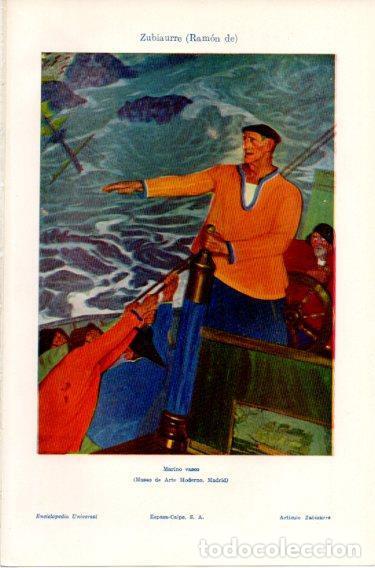 Postales: LAMINA V46703: Marino vasco por Ramon de Zubiaurre - Varios
