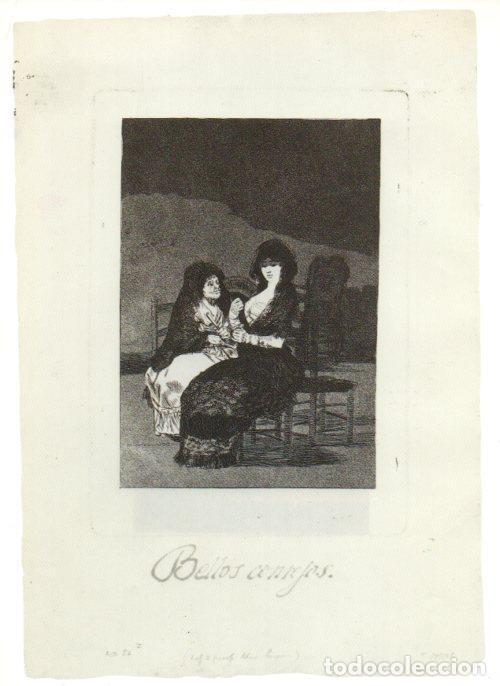 Postkarten: LAMINA V47197: Capricho 15 por Goya, prueba antes de bru&ntilde;ir aguatinta - NULL