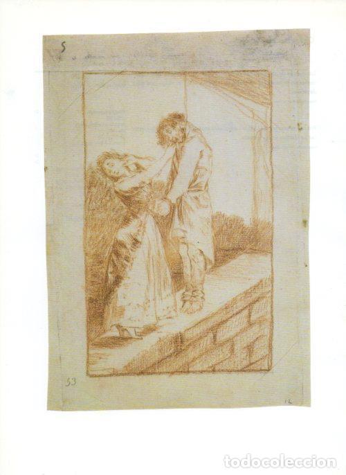 Postkarten: LAMINA V47190: Capricho 12 por Goya, dibujo preparatorio - NULL