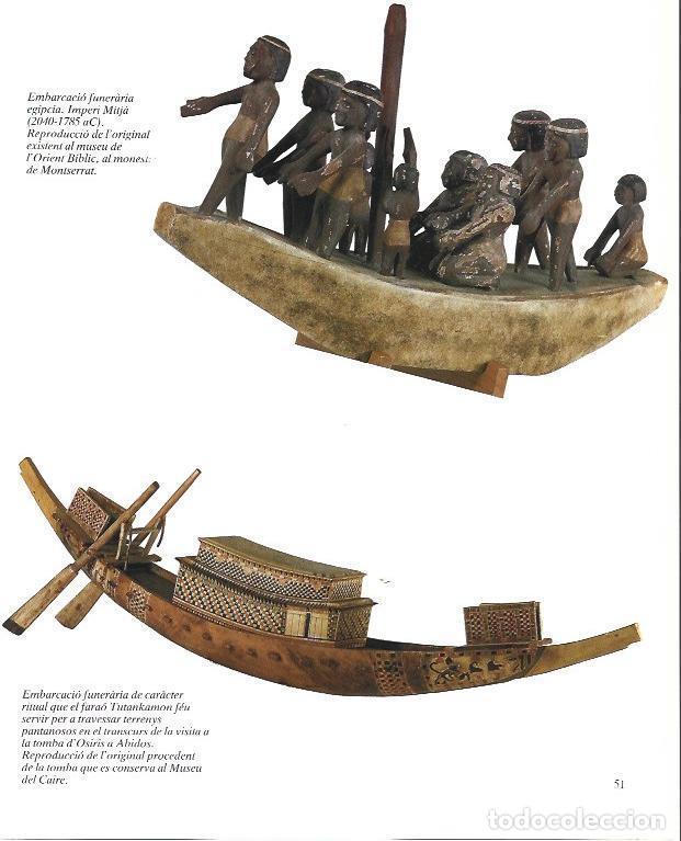 Postales: LAMINA 34961: Embarcacion funeraria del antiguo Egipto - Jose M. Martinez-Hidalgo