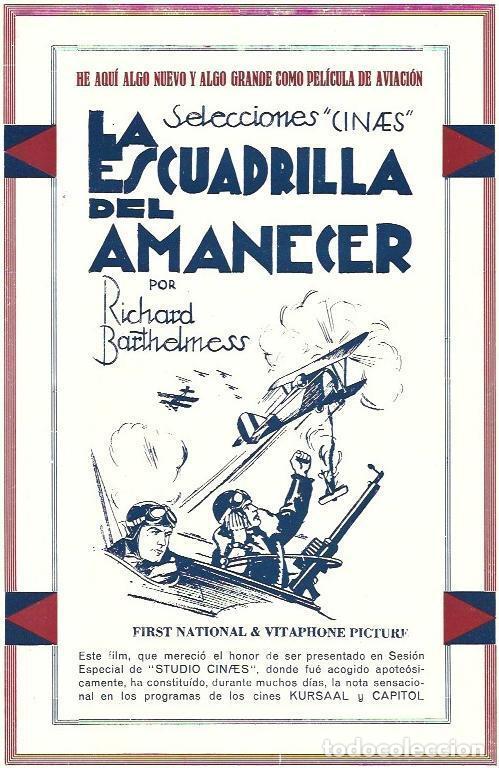 Postkarten: LAMINA 34929: Publicidad de La escuadrilla del amanecer - VVAA