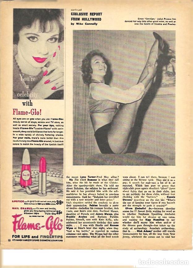 Postais: LAMINA 35291: Juliet Prowse posando alegre - VVAA