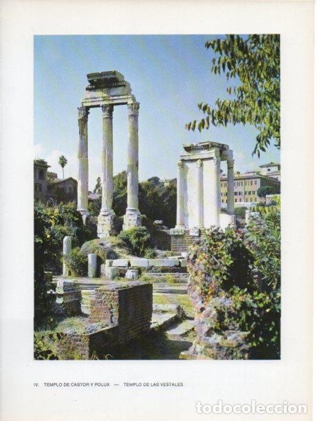 Postcards: LAMINA V46992: Templos de Castor y Polux y de Las Vestales, Roma - Raymonde de Gans