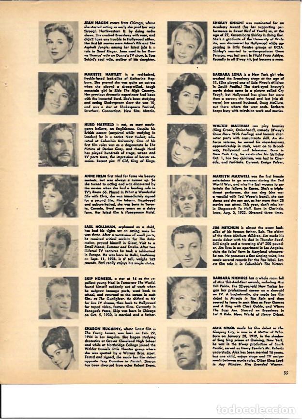 Postkarten: LAMINA 35350: Actores variados entre ellos Barbara Nichols, Hurd Hatfield y Earl Holliman - VVAA