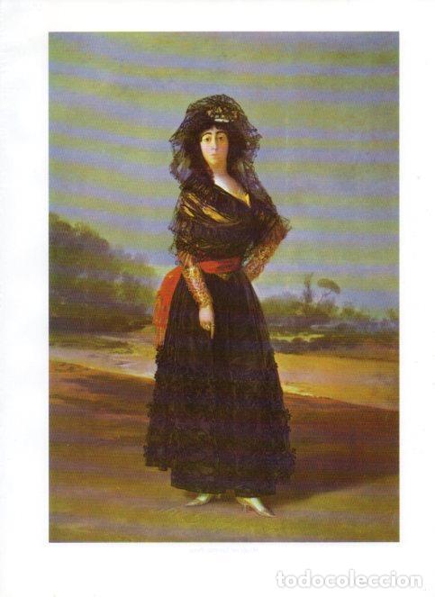 Postales: LAMINA V47080: Maria del Pilar T. Cayetana de Silva, duquesa de Alba por Goya - NULL