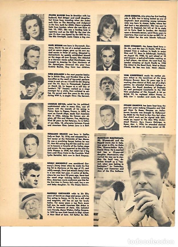Cartes Postales: LAMINA 35340: Ganadores de los Oscars entre ellos Claire Bloom, Sean Connery y Marcello Mastroianni