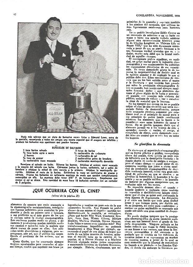 Cartoline: LAMINA 35010: Publicidad de Kelloggs con Edmund Lowe - VVAA