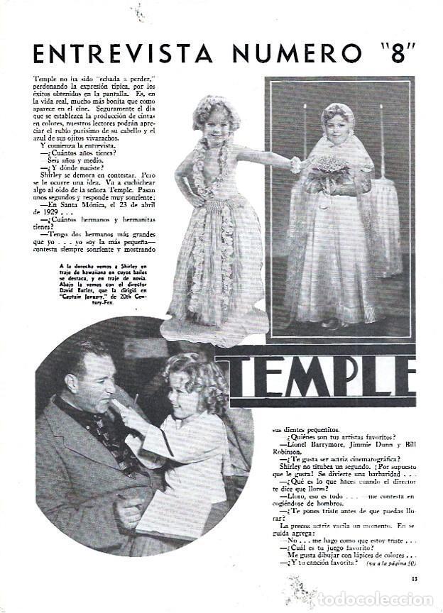 Postales: LAMINA 35034: Shirley Temple - VVAA