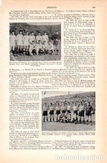 Postais: LAMINA V47355: Equipos de futbol de Atletico de Bilbao y Valencia - Varios