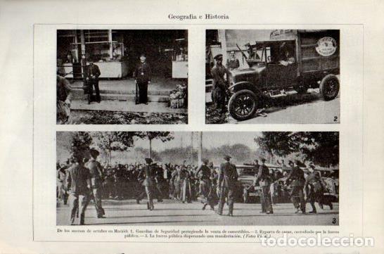 Postcards: LAMINA V47463: Fotografias de los sucesos de octubre en Madrid - Varios