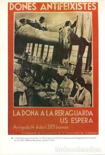Postkarten: LAMINA V47693: Cartell dones antifeixistes 1938 Guerra Civil - Antoni Rovira i Virgili