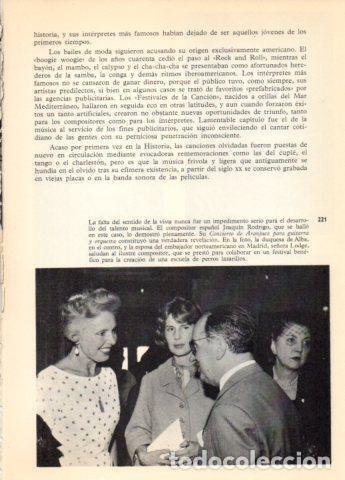 Postais: LAMINA V36718: Joaquin Rodrigo junto a duquesa de Alba - Varios