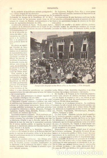 Postkarten: LAMINA V47988: Grupo escolar Duran y Bas en Barcelona, inaguracion - Varios