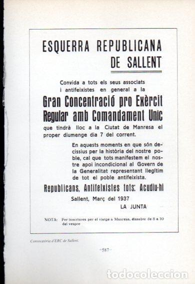 Postkarten: LAMINA V47749: Convocatoria d'ERC a Sallent. Guerra Civil - Jaume Sobreques i Callico