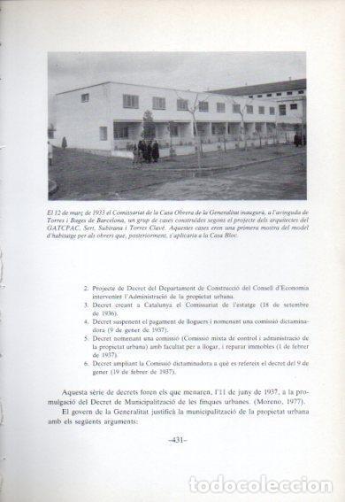 Cartoline: LAMINA V47800: Cases construides a avinguda Torres i Bages de Barcelona 1933 - Jaume Sobreques i Cal