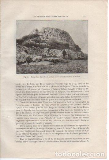 Postales: LAMINA V36991: Talayot en el precio de Curnia, Mahon - Antonio Ballesteros y Beretta