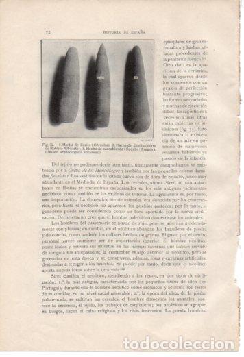 Cartoline: LAMINA V36979: Hacha de diorita de Cordoba - Antonio Ballesteros y Beretta