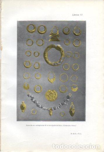 Postais: LAMINA V37015: Joyas cartaginesas de la necropolis de Ibiza - Antonio Ballesteros y Beretta