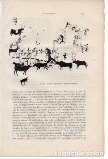 Postkarten: LAMINA V36966: Pinturas rupestres de Alpera, Albacete - Antonio Ballesteros y Beretta