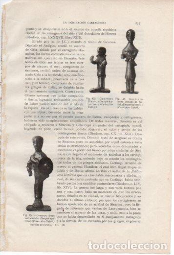 Cartoline: LAMINA V37019: Guerreros iberos de Despe&ntilde;aperros - Antonio Ballesteros y Beretta