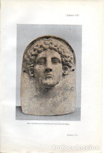 Postales: LAMINA V37018: Busto ebusitano, Cau Ferrat de Sitges - Antonio Ballesteros y Beretta