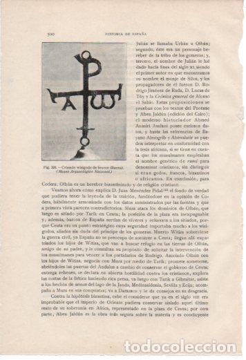 Postkarten: LAMINA V37090: Crismon visigodo de Baena - Antonio Ballesteros y Beretta