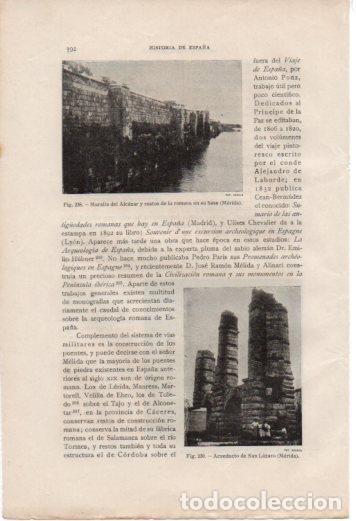 Cartoline: LAMINA V37065: Acueducto de San Lorenzo en Merida - Antonio Ballesteros y Beretta