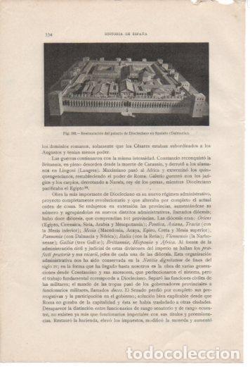 Cartoline: LAMINA V37049: Restauracion del palacio de Diocleciano en Spalato - Antonio Ballesteros y Beretta
