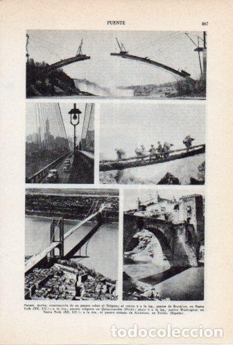 Postkarten: LAMINA V36762: Puente de Brooklyn, Washigton y Alcantara en Toledo - Varios