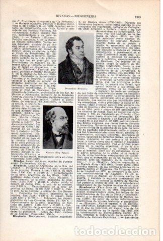 Postcards: LAMINA V36911: Vicente Riva Palacio - Varios