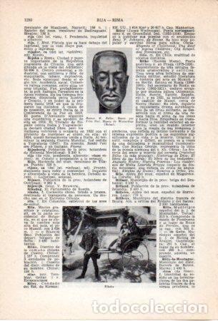 Postales: LAMINA V36900: Rainer M. Rilke busto por Fritz Huf - Varios