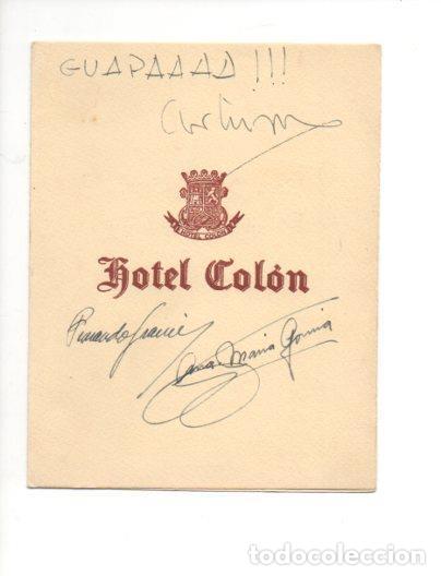 Postales: V48666: Menu banquete de boda en Hotel Colon Barcelona 1954 - NULL