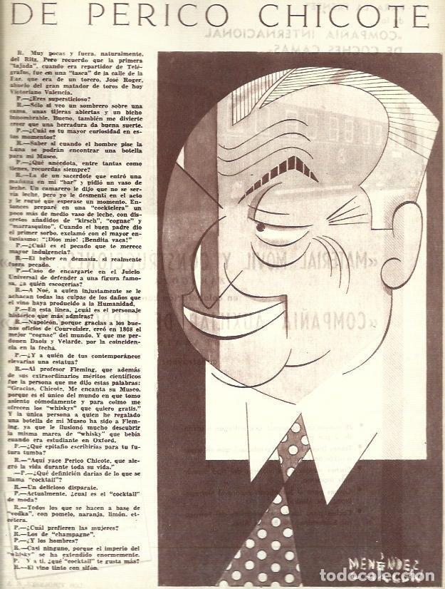 Postkarten: LAMINA 35763: Caricatura de Perico Chicote por Menendez - VVAA