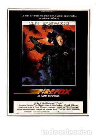 Postales: V48582: Firefox con Clint Eastwood cartel pelicula - NULL